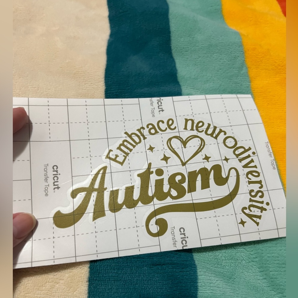 Autism Embrace Neurodiversity Vinyl Decal ✨